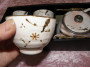 Exclusivt Japansk tesæt, Light pink, Kande og 4 kopper i gaveboks, håndmalet